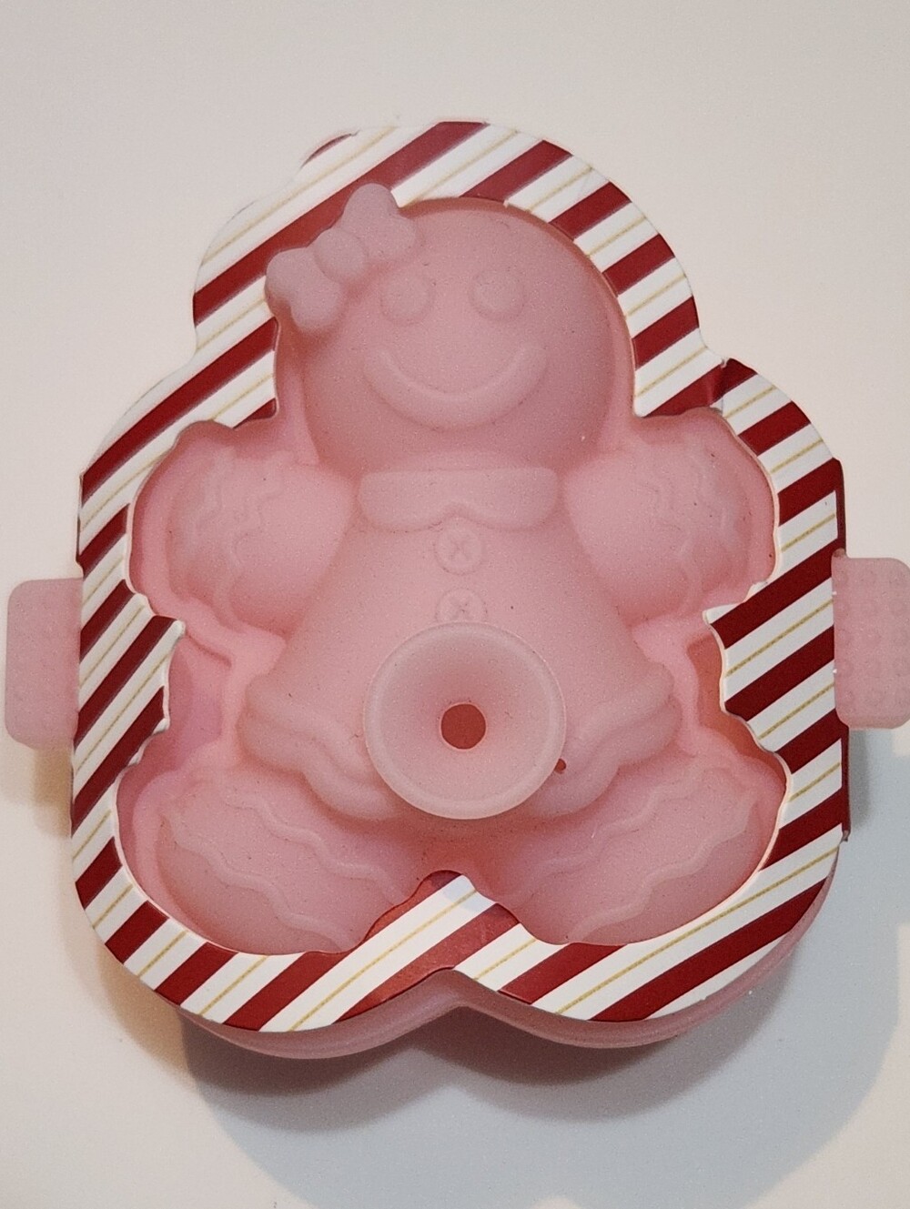 CWC Festive Christmas Silicone Ice Or Gelatin Mold Gingerbread Girl